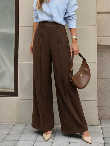 Women’s high-waisted wide-leg pants for casual everyday style